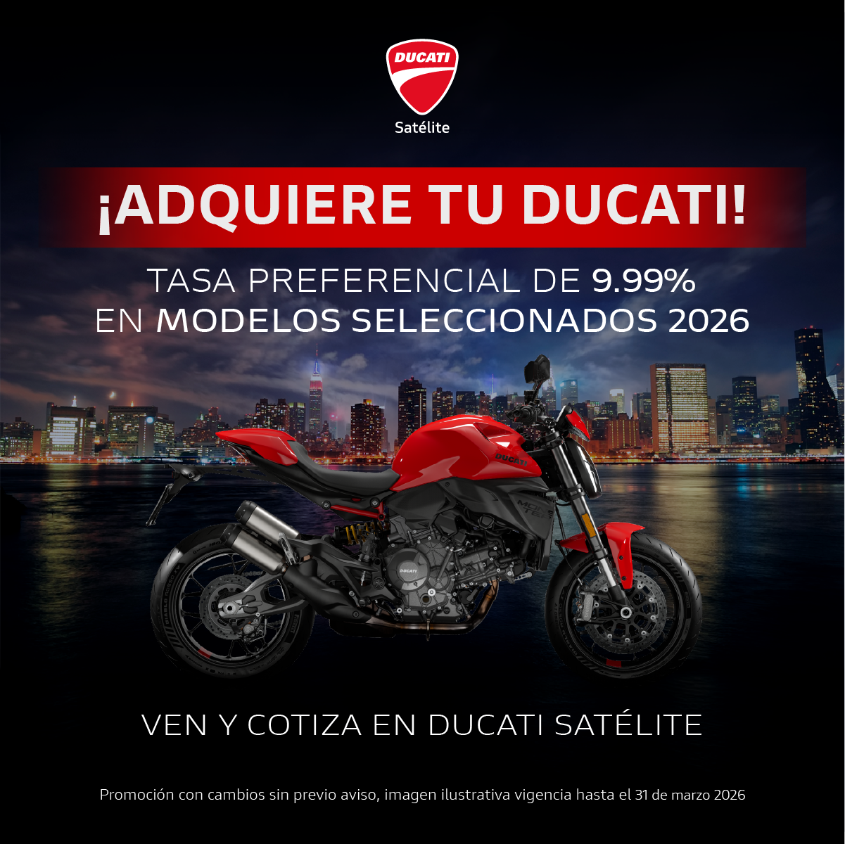 ¡Tasa preferencial de 9.99%!